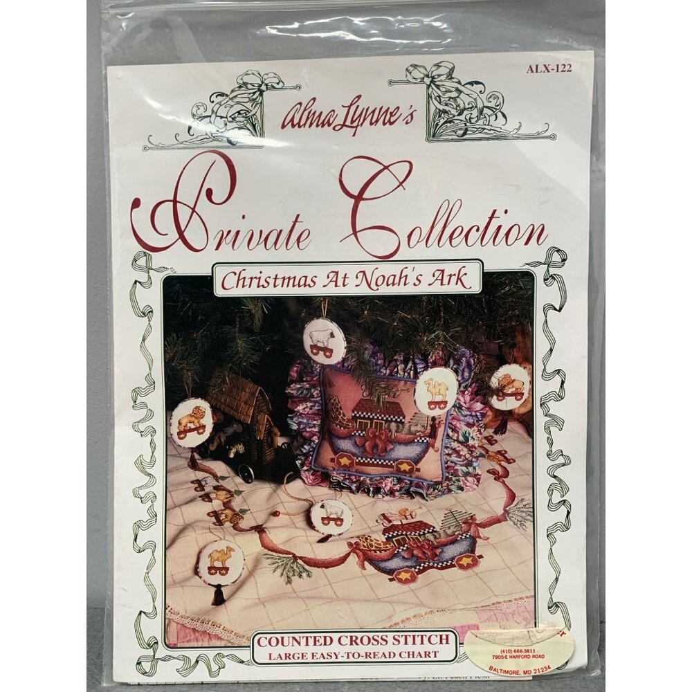 Alma Lynnes Private Collection Christmas At Noahs Ark Counted Cross Stitch Kit